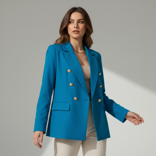 Blazer Doppiopetto Ottanio – Power Chic