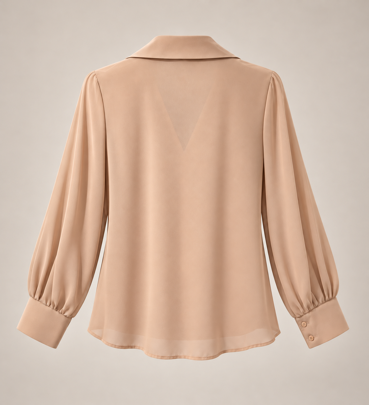 Camicia Drappeggiata – Camel