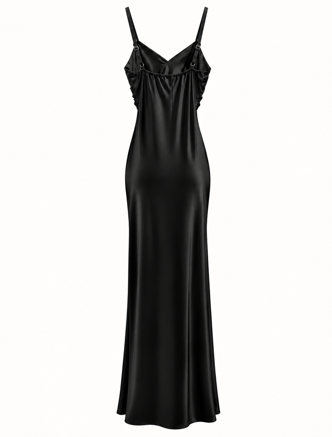 SATIN DRAPÉ | Maxi Dress