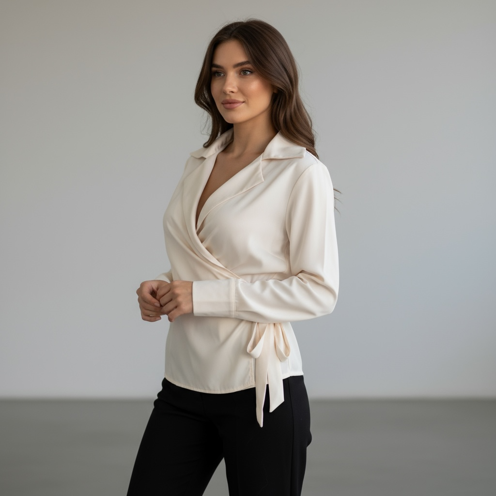 Camicia Wrap – Ivory Touch