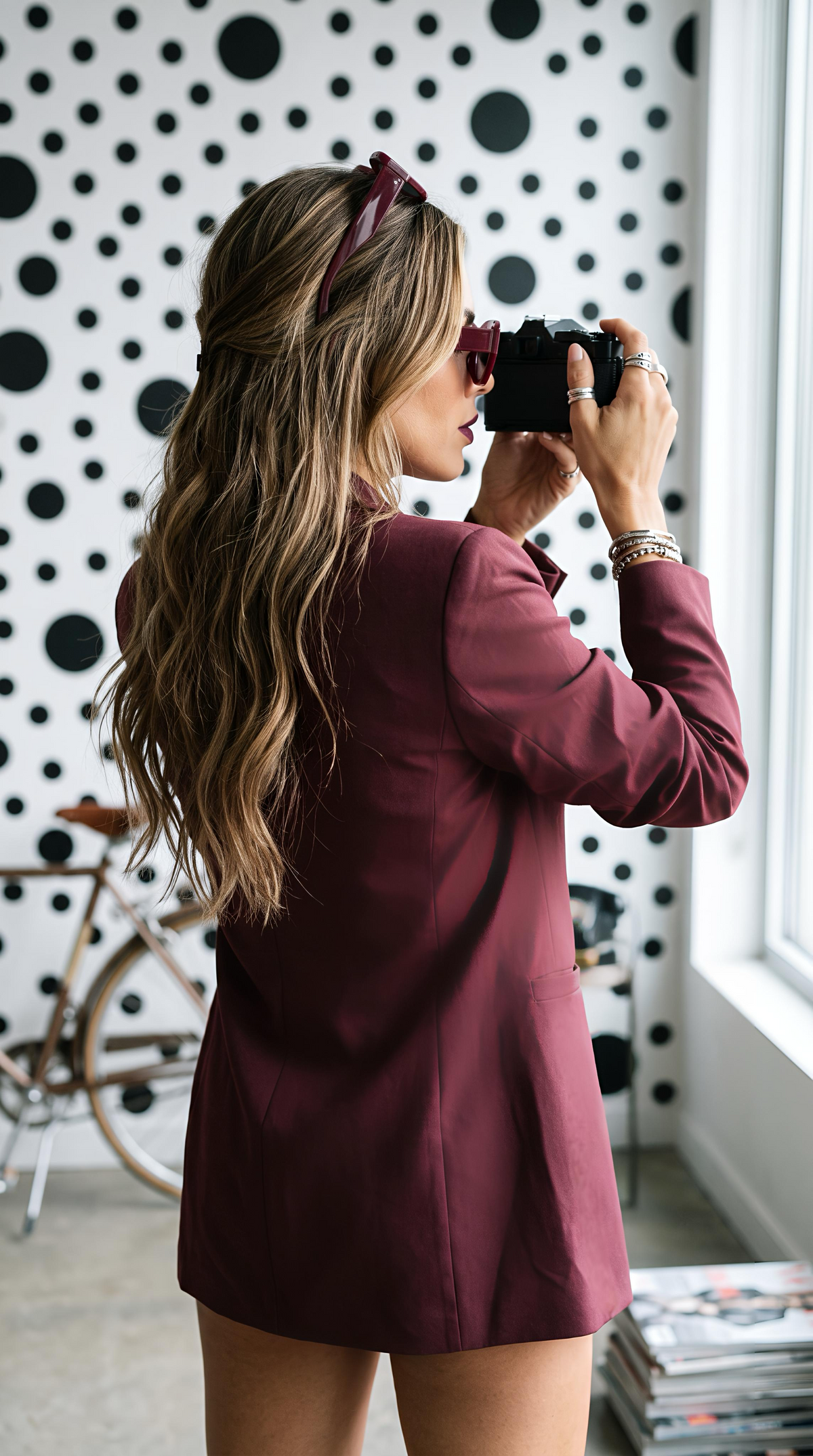 BLAZER BORDEAUX — MODERN TAILORING