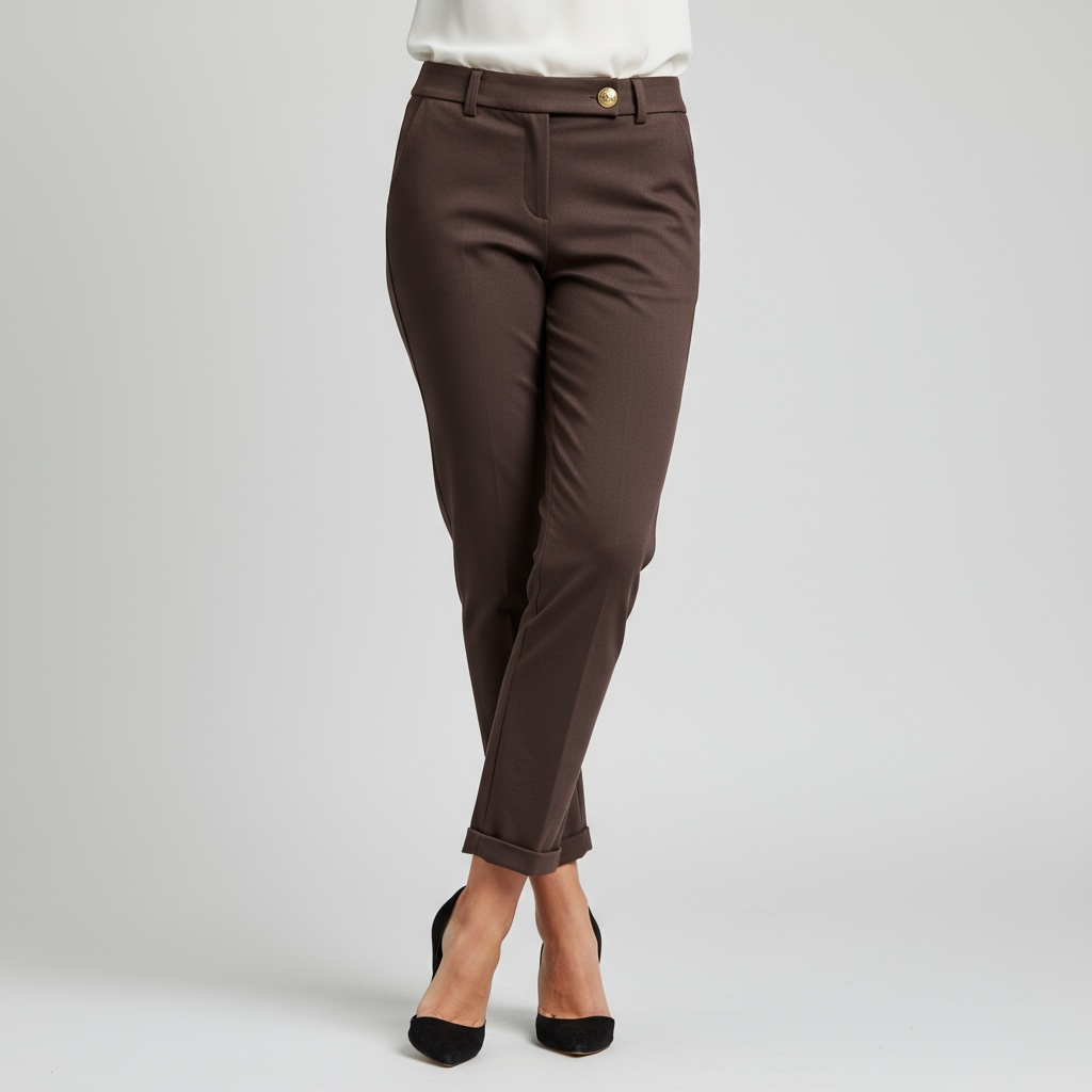 Pantalone Elegance Cioccolato — Full Stretch
