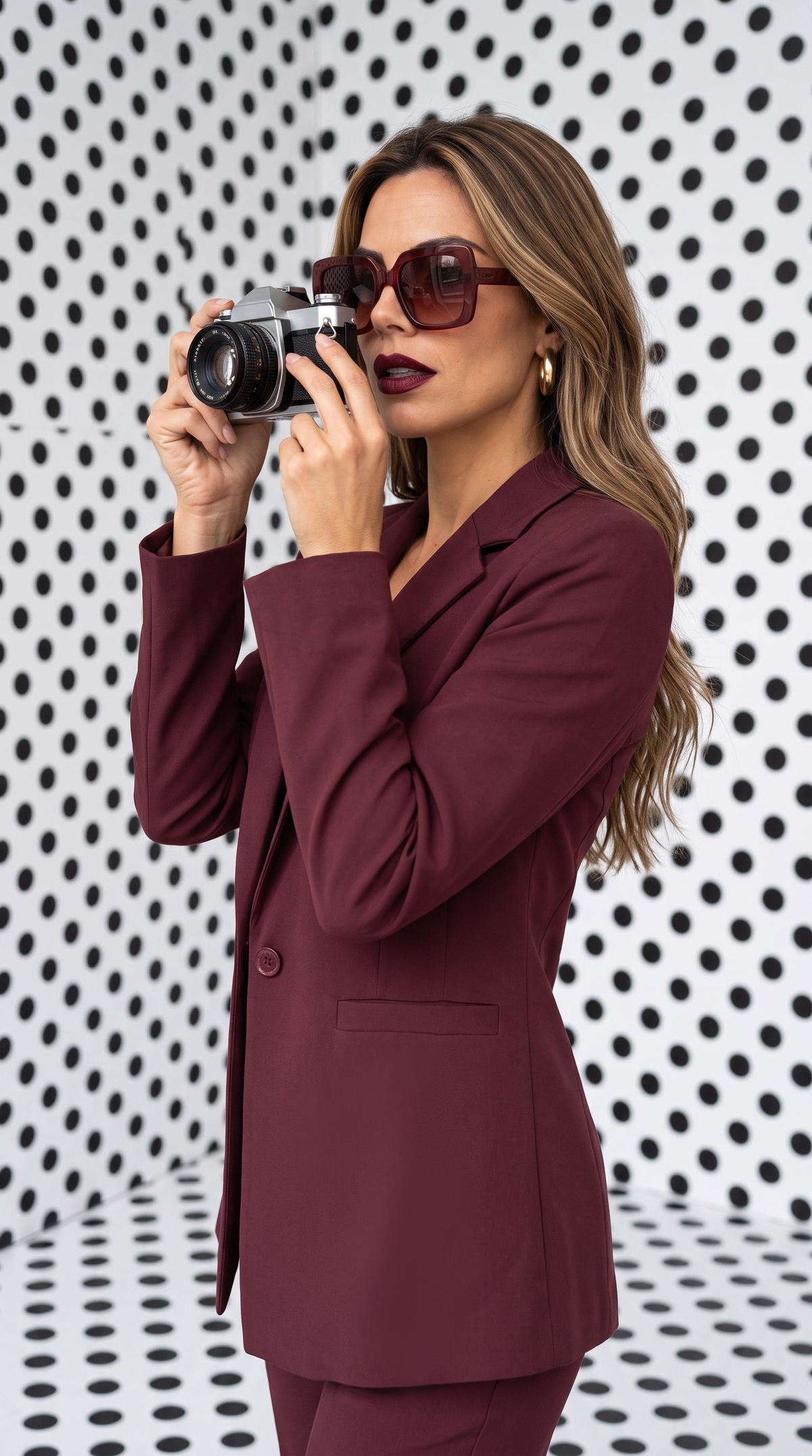 BLAZER BORDEAUX — MODERN TAILORING