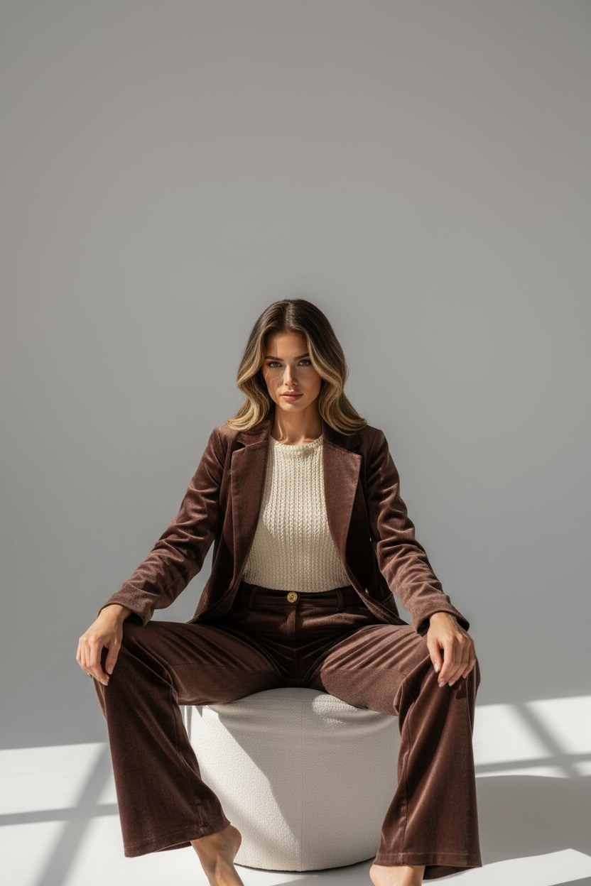 Completo in velluto – Giacca e Pantaloni