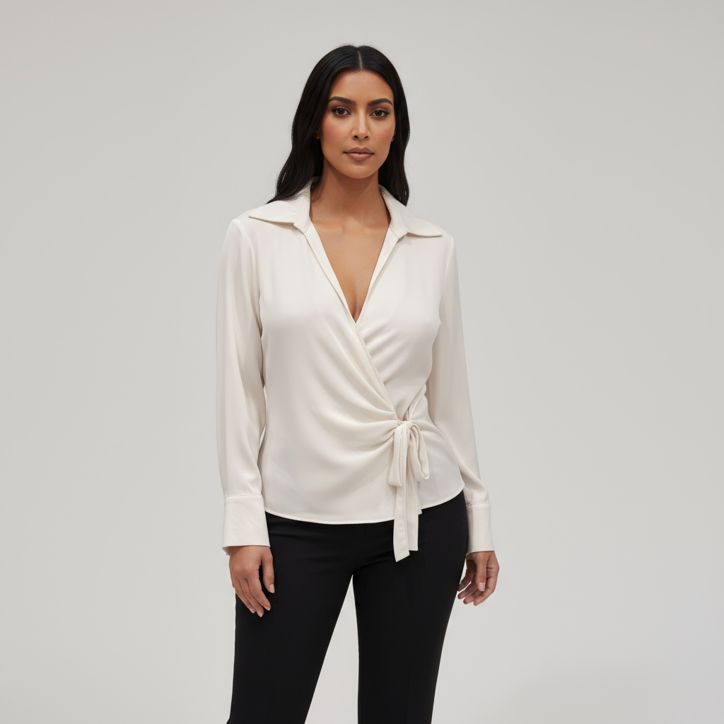 Camicia Wrap – Ivory Touch