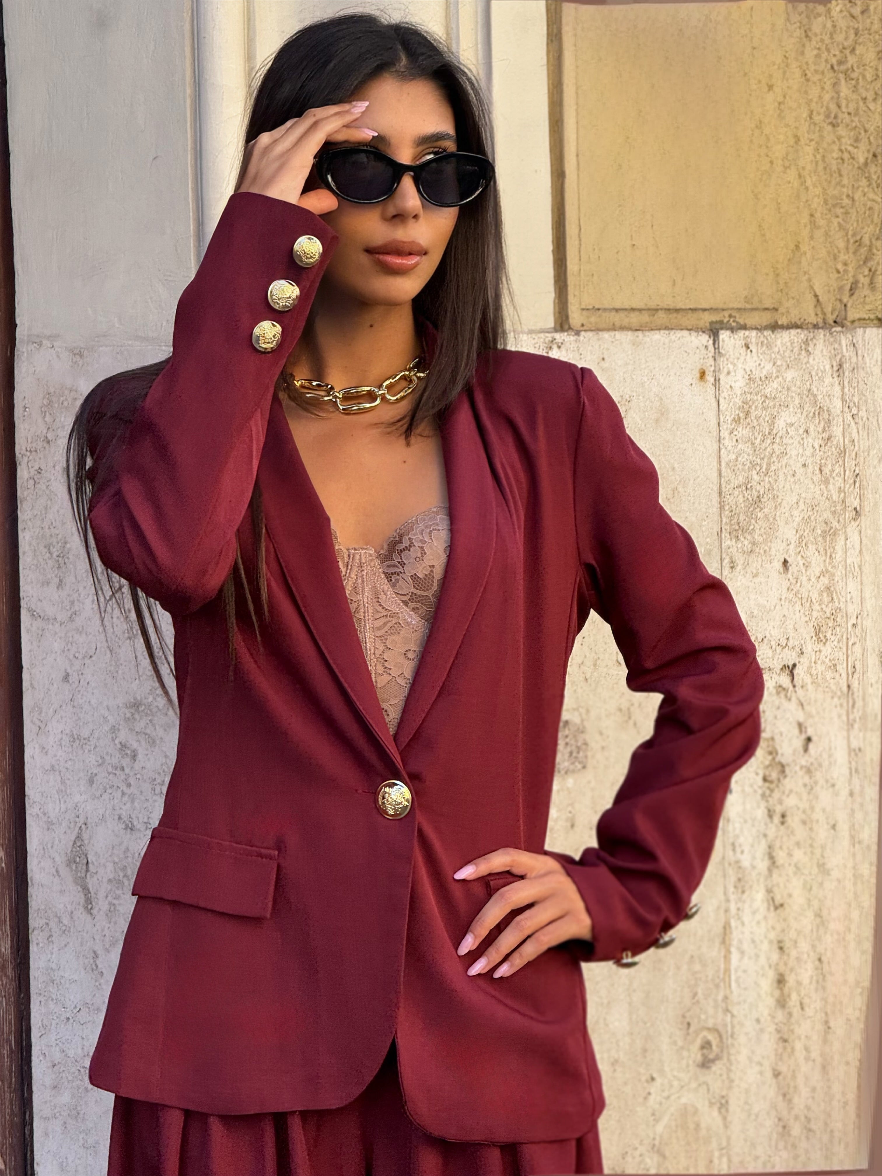 Top Bustier in Pizzo e Velluto Nude