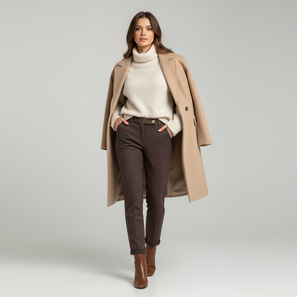 Pantalone Elegance Cioccolato — Full Stretch