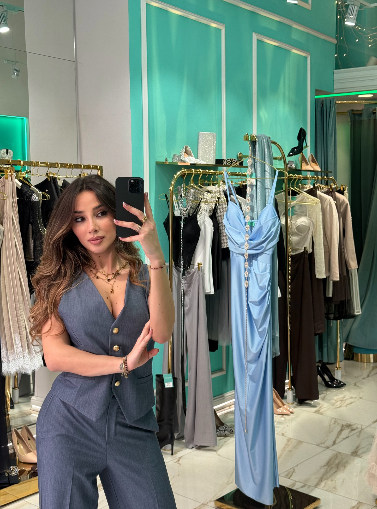 Tailleur Icon Blue Denim ( Giacca - Gilet - Pantalone)