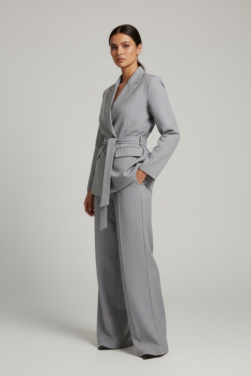 Tailleur Gessato Grey Icon