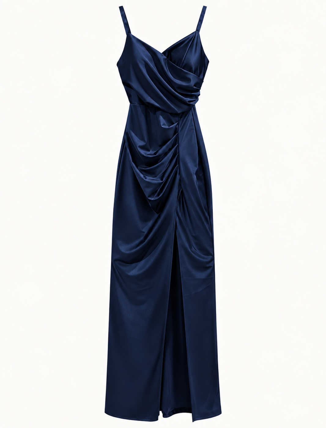 SATIN DRAPÉ | Maxi Dress
