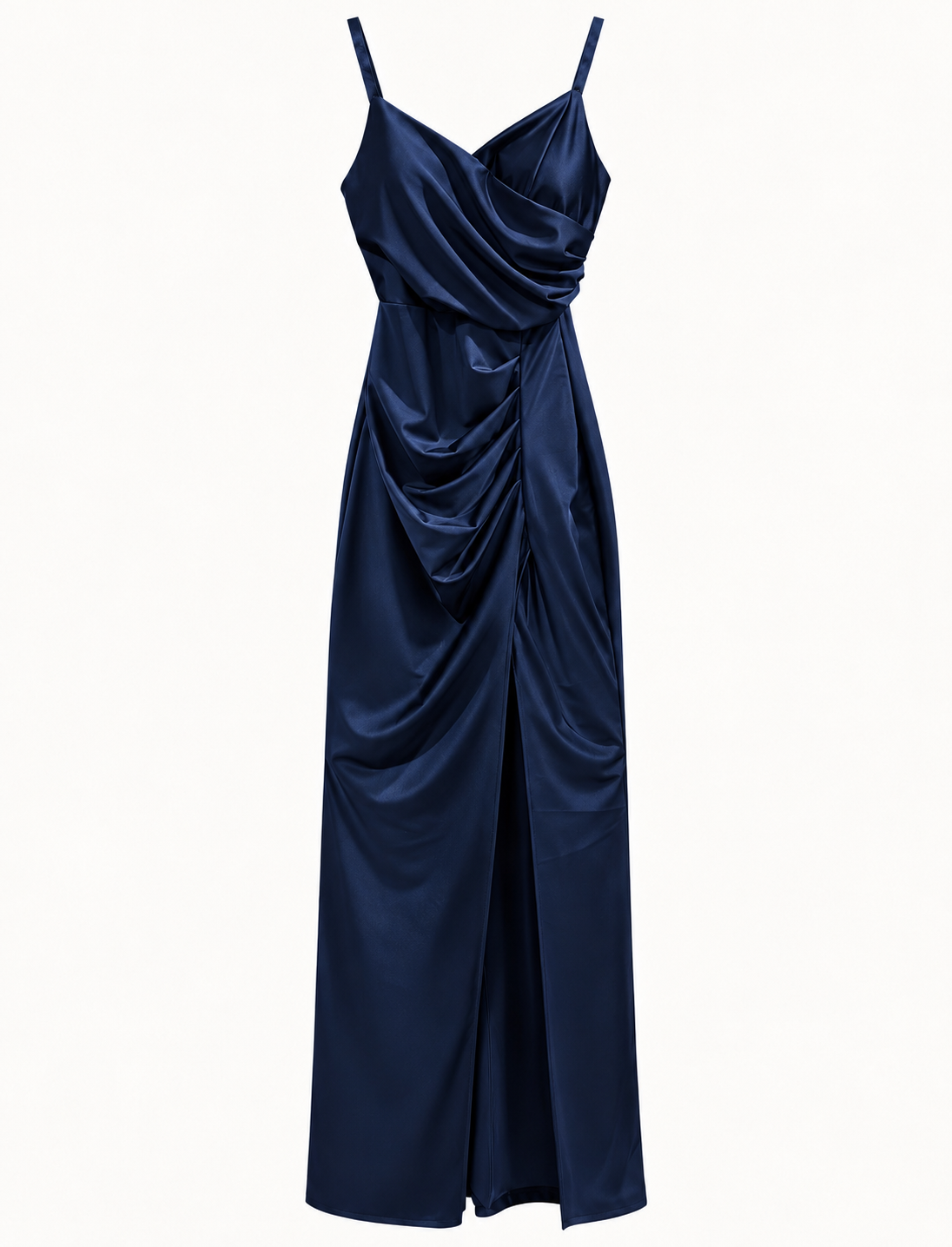 SATIN DRAPÉ | Maxi Dress