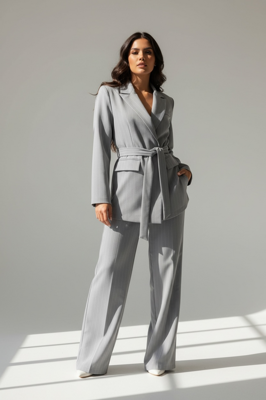 Tailleur Gessato Grey Icon