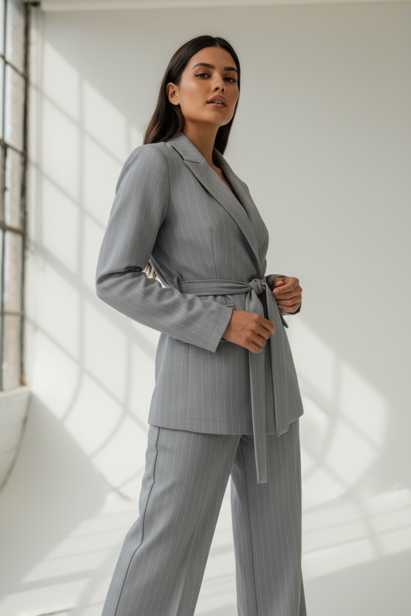 Tailleur Gessato Grey Icon