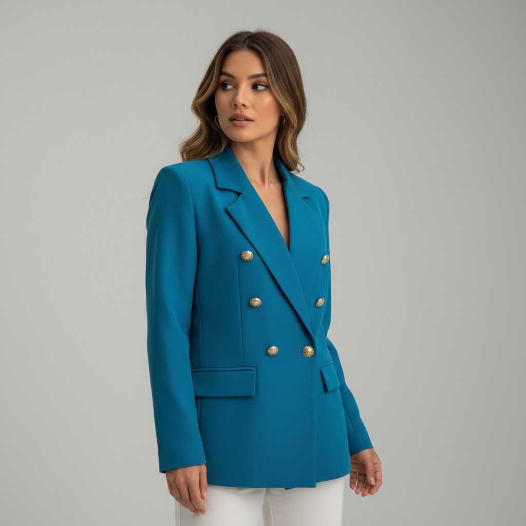 Blazer Doppiopetto Ottanio  – Power Chic