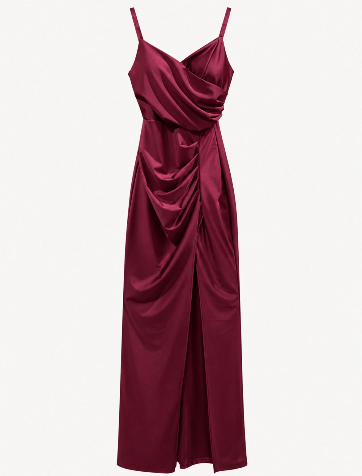 SATIN DRAPÉ | Maxi Dress