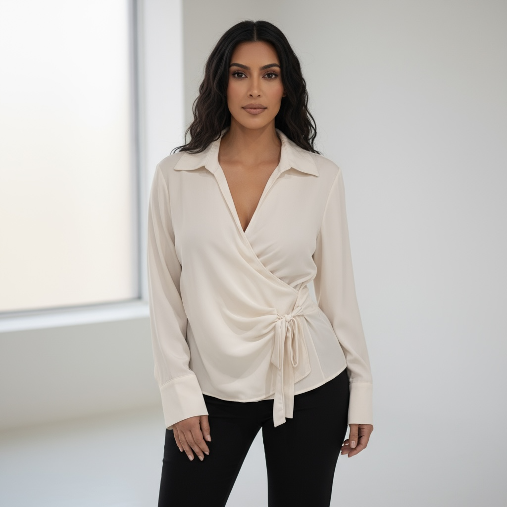 Camicia Wrap – Ivory Touch