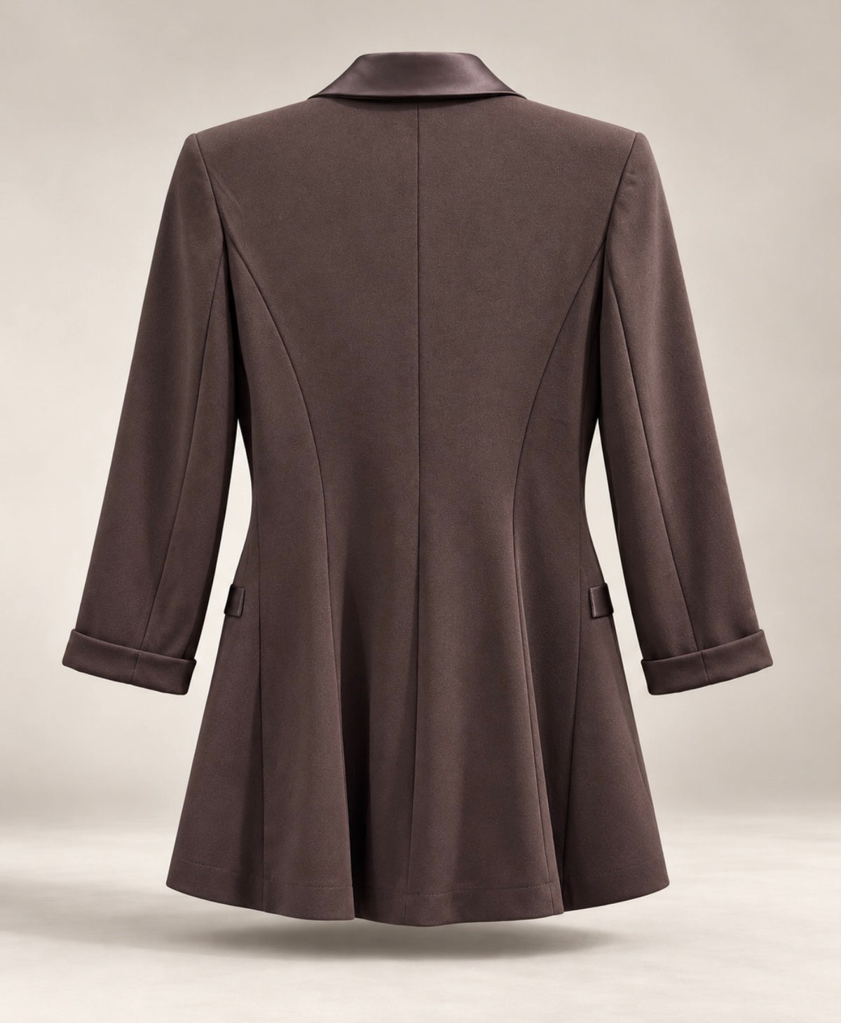 Blazer Sartoriale Doppiopetto – Chocolate Brown