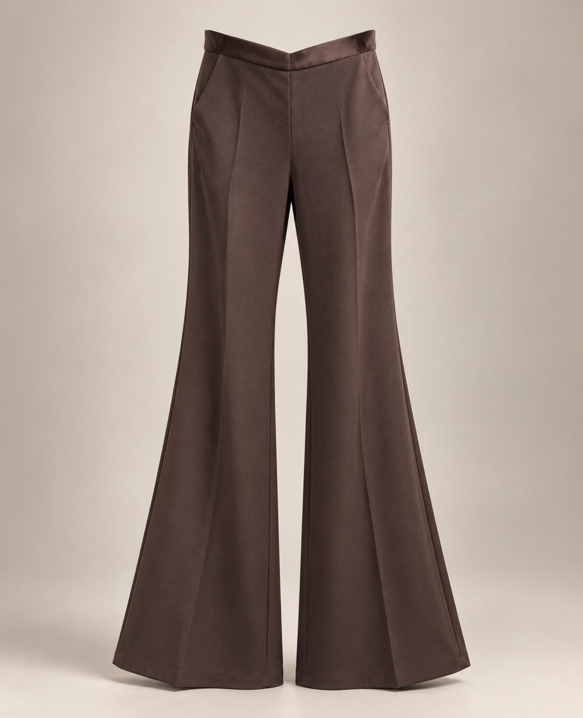 Pantalone Sartoriale a Zampa – Chocolate Brown