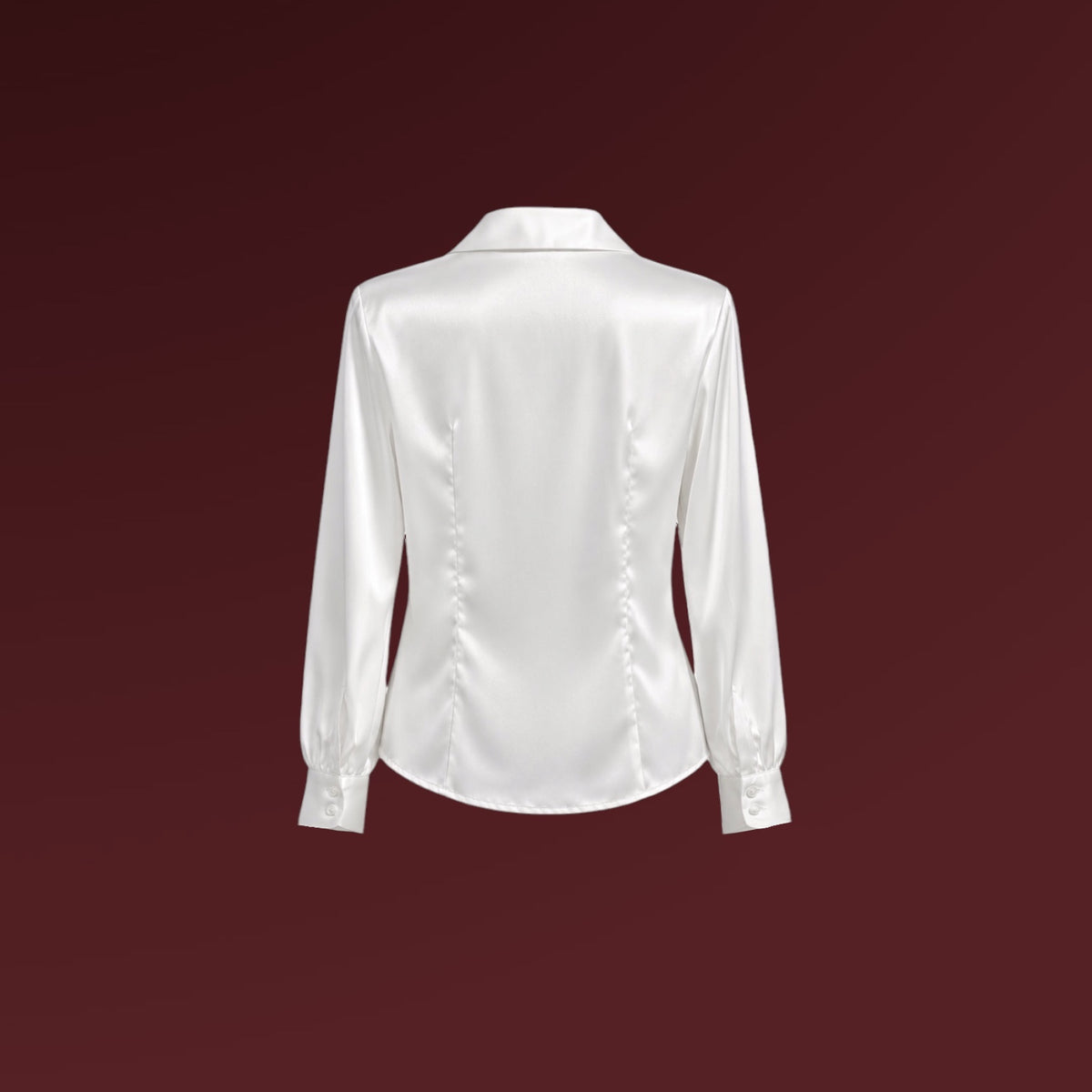 Satin Contour Shirt – Ivory