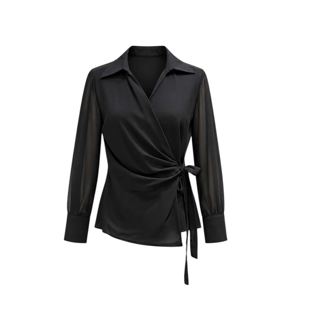 Blusa Wrap — Black