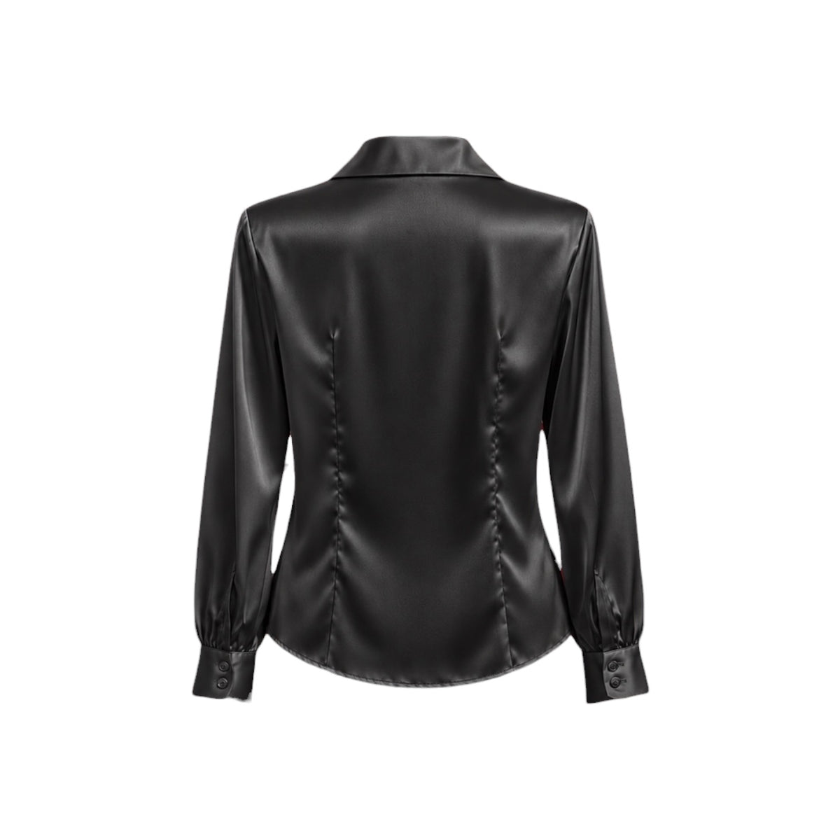 Satin Contour Shirt – Black