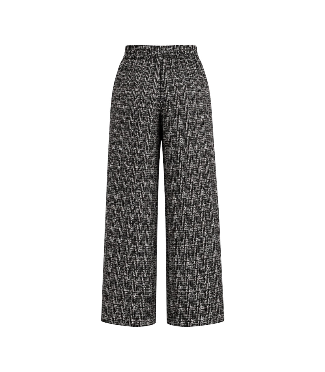 Pantalone Wide Leg Textured – Black & White